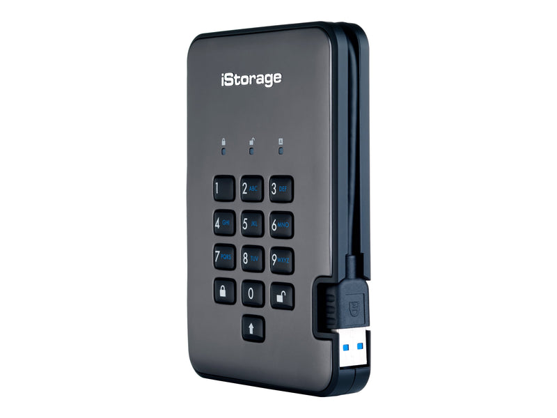 iStorage Externe SSD – 256 GB, sichere PIN-Verschlüsselung