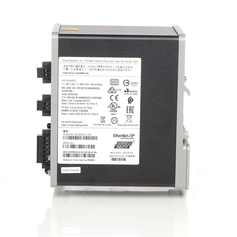 Cisco Industrial Switch – 10 Anschlüsse, für DIN-Schiene