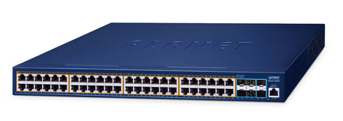Planet Technology Netzwerkswitch – 48 Ports, PoE+ Unterstützung
