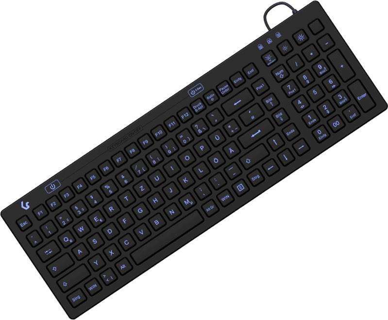 KEYSONIC Industrietastatur – Kompakt, hygienisch, beleuchtet
