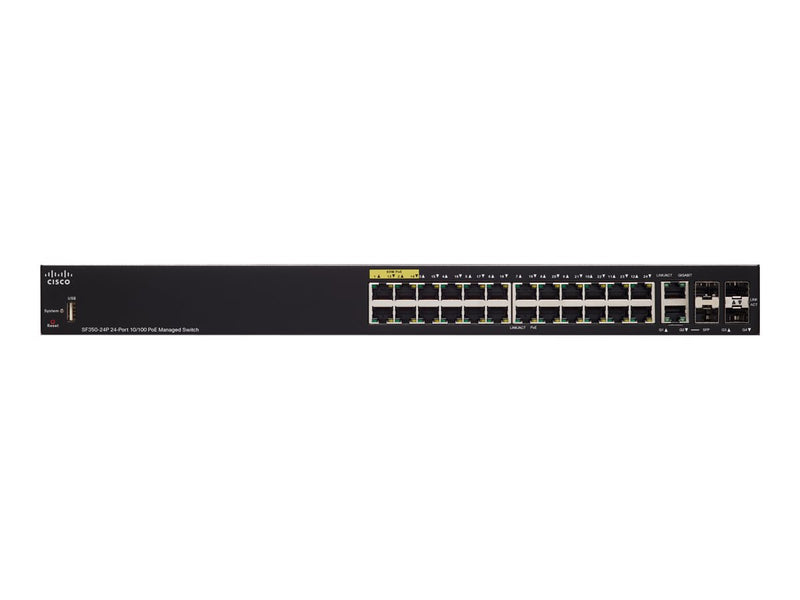 Cisco Managed Switch – 24 Ports, PoE+ Unterstützung