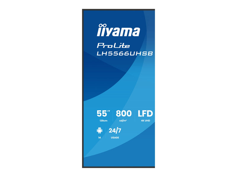 Iiyama 55" Display – 4K-Auflösung, integrierter Mediaplayer