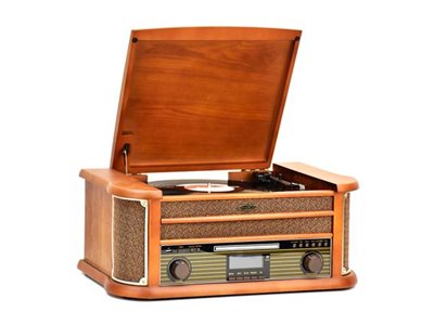 Ultramedia Stereoanlage – Musik von Vinyl, CD, Kassette & Bluetooth