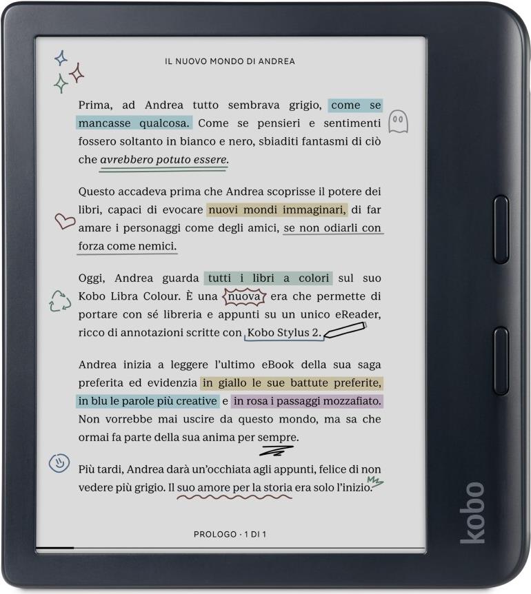 Kobo Libra eBook-Reader – 7" Farbdisplay, 32 GB Speicher