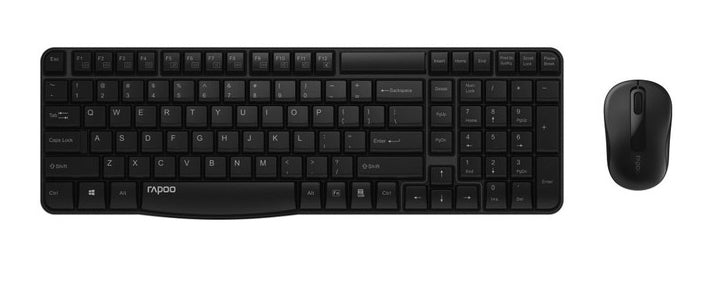 RAPOO Kabelloses Tastatur-Maus-Set – 10 m Reichweite, deutsches Layout