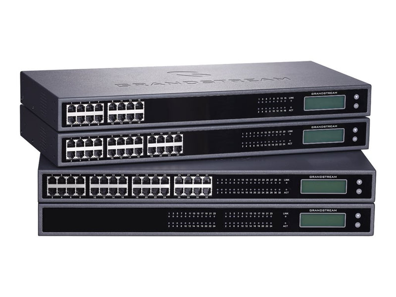 Grandstream VoIP-Gateway – 24 Anschlüsse, Status-LCD
