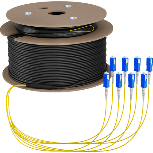 EFB Elektronik Glasfaserkabel – 170m, 8x SC-Stecker