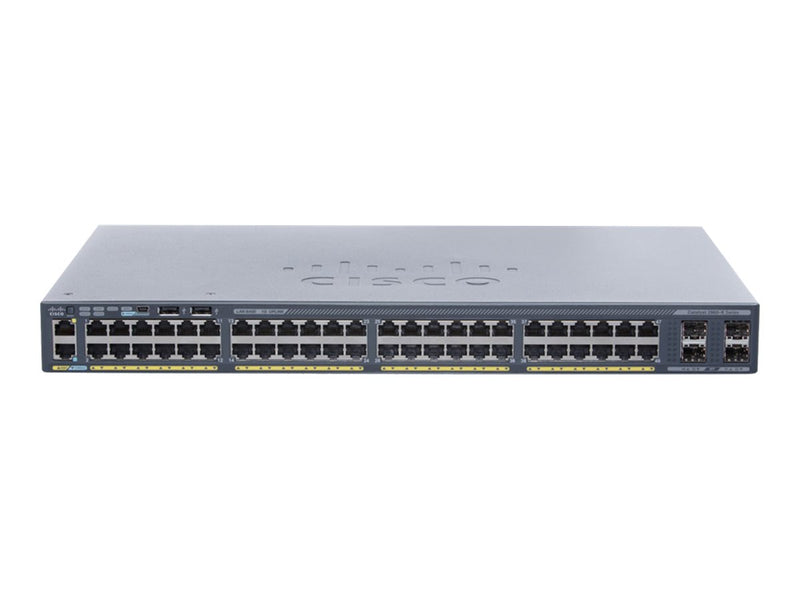 Cisco Netzwerk-Switch – 48 Anschlüsse, stapelbar, PoE+