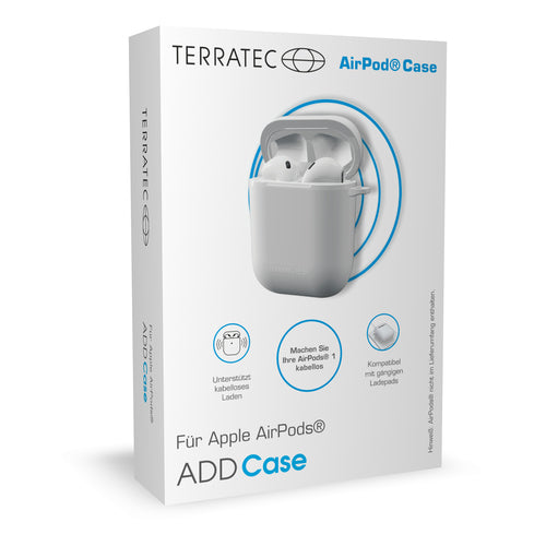TERRATEC Ladecase für AirPods – Kabellos aufladen, robustes Design