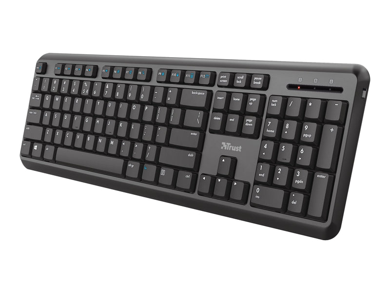 Trust Kabellose Tastatur – Spritzwasserschutz, USB-Empfänger