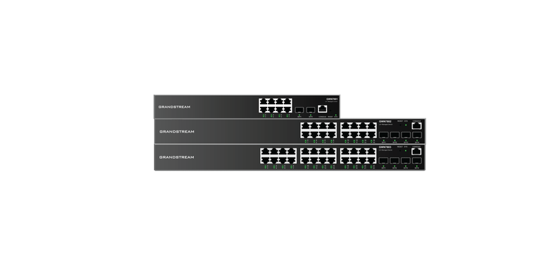 Grandstream Netzwerk-Switch – 24 Anschlüsse, PoE+ Unterstützung