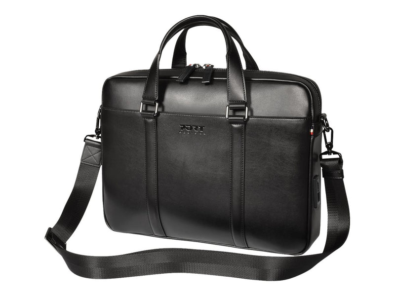 Port Notebook-Tasche – Spaltleder, für Laptops bis 14 Zoll