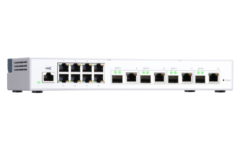 QNAP Netzwerk-Switch – 12 Anschlüsse, 10 Gigabit Ethernet