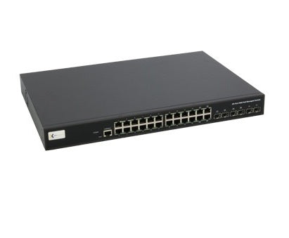 Barox Netzwerk-Switch – 19" & Tischmontage, 185W Leistung