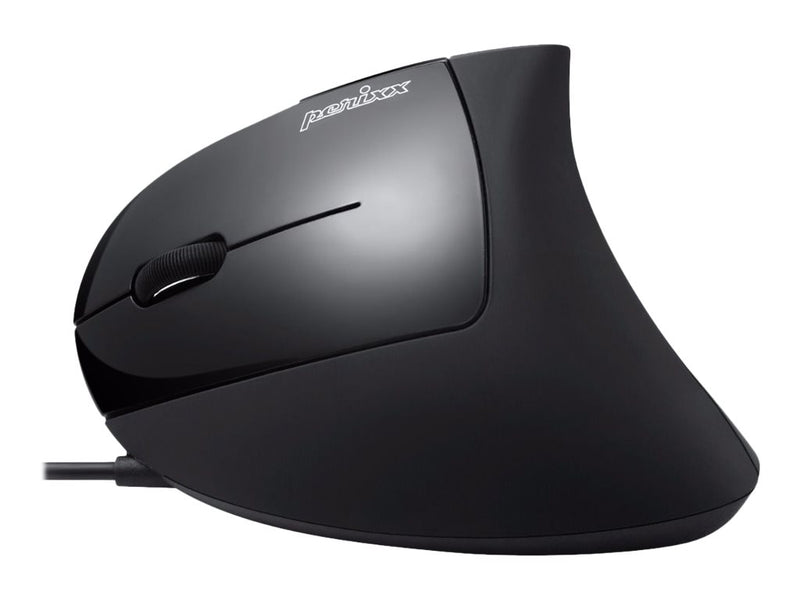 PERIXX Ergonomische Maus – Vertikal, für Linkshänder