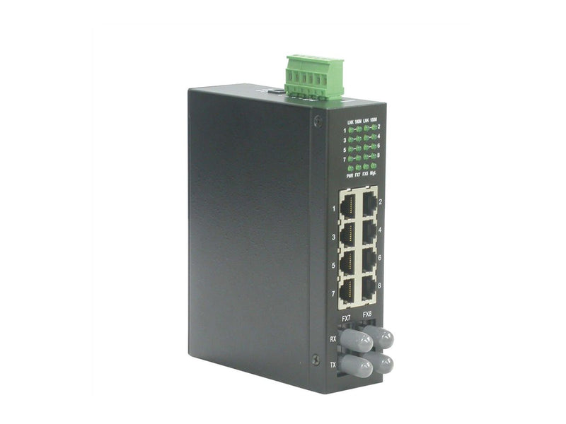 ROLINE Industrie-Switch – 8 Anschlüsse, DIN-Schiene montierbar