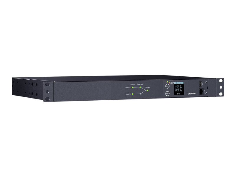 CyberPower Rack-Stromverteiler – 10 Ausgänge, 2 Stromquellen