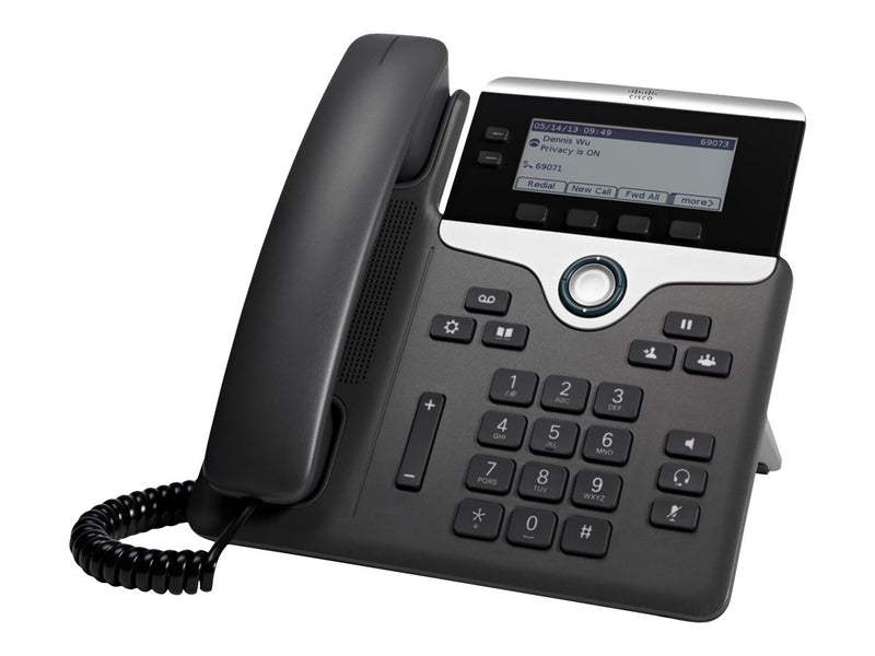 Cisco VoIP-Telefon 7821 – HD-Sprachqualität, höhenverstellbar