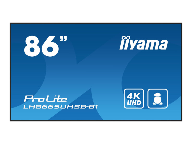 Iiyama 86" 4K Display – Ideal für Digital Signage