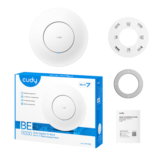 Cudy Tri-Band Wi-Fi 7 Access Point – Schnelles Internet für Ihr Büro