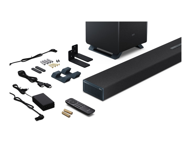 Sharp Soundbar mit Subwoofer – 5.1.2-Kanal, Heimkino-Klang