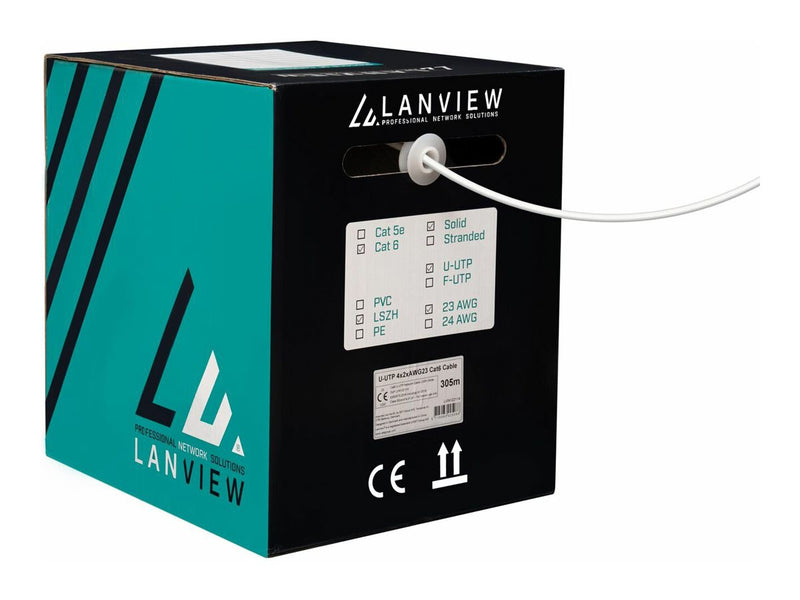 Lanview Cat6 Netzwerk-Kabel – 305m, halogenfrei, 10 Gigabit