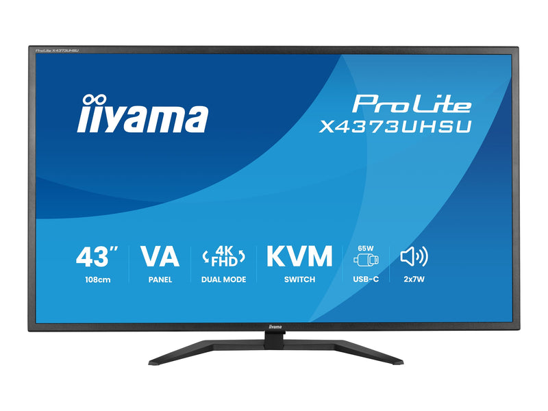 Iiyama 43" 4K Monitor – HDR10, USB-C-Hub