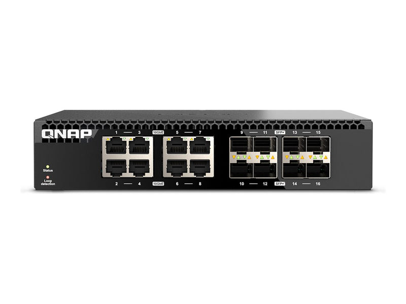 QNAP Netzwerk-Switch – 16 Anschlüsse, 10 Gigabit Ethernet