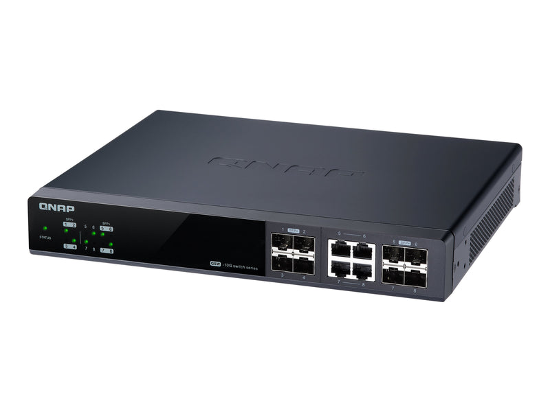 QNAP Managed Switch – 8 Anschlüsse, 10 Gigabit für schnelles Netzwerk