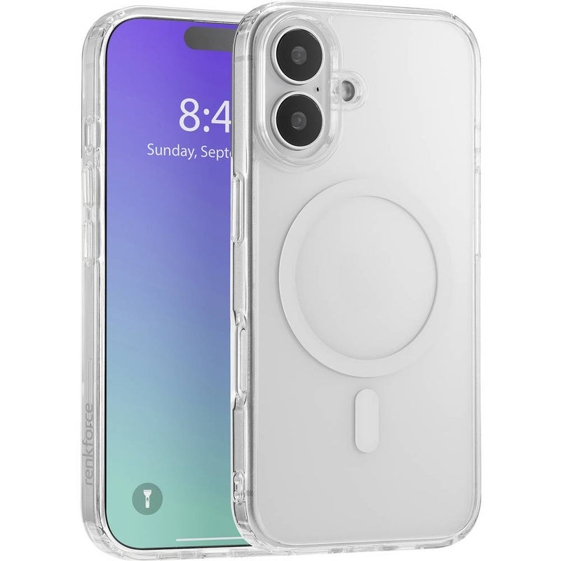 Renkforce iPhone 16 Hülle – Transparent, MagSafe-kompatibel