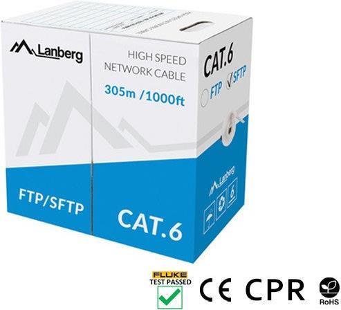 Lanberg Netzwerkkabel Cat. 6 – 305m, robust für Außenbereich