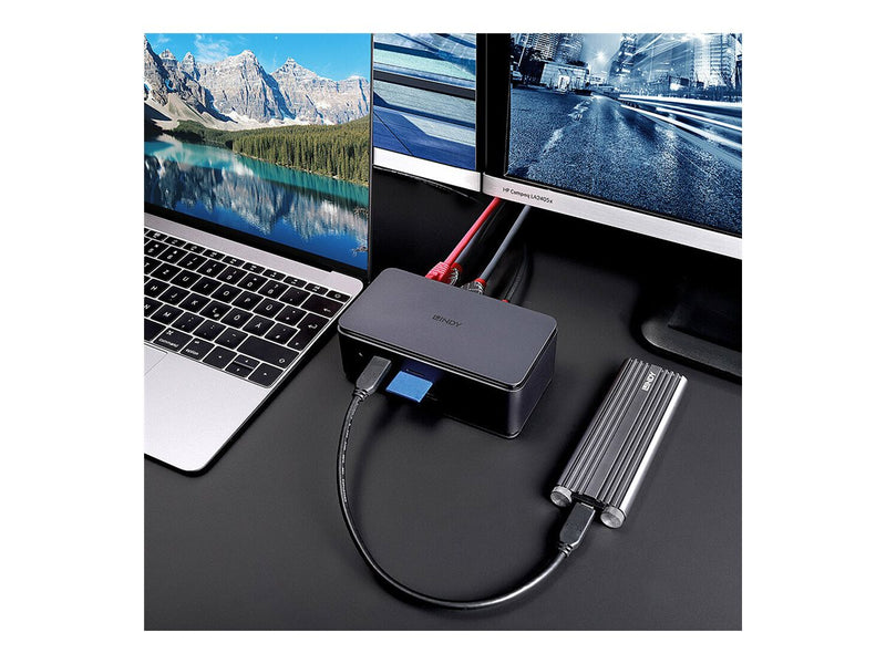 Lindy Docking Station – 8K Display-Anschluss, USB-C
