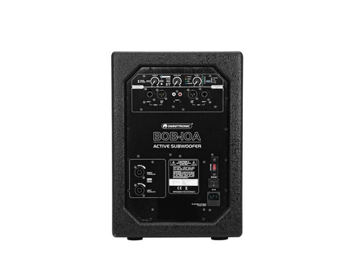 OMNITRONIC Aktiver PA Subwoofer – 10 Zoll, 900 W Leistung