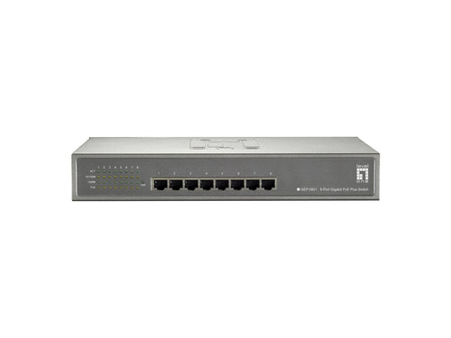 LevelOne Gigabit PoE Switch – 8 Ports, Stromversorgung über Ethernet