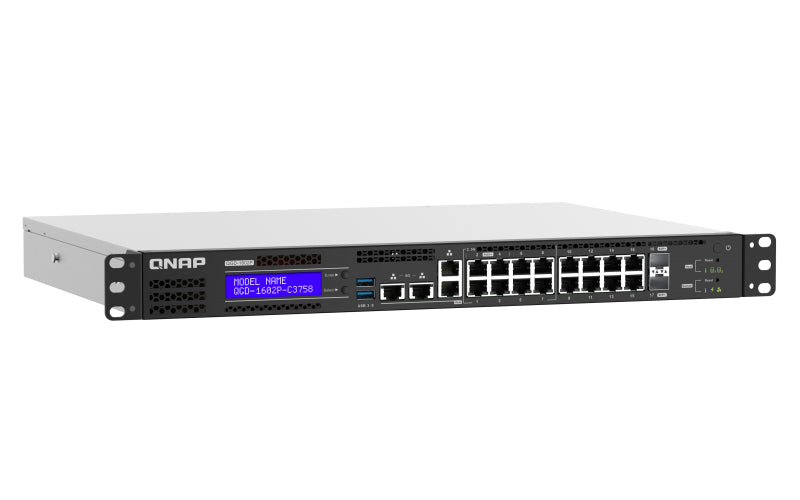 QNAP Smart Edge Switch – 18 Anschlüsse, 10 & 2.5 GbE