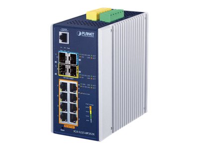PLANET Switch – 8 PoE+ Ports, wandmontierbar