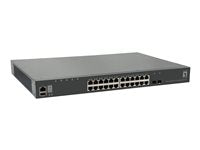LevelOne Netzwerk-Switch – 28 Ports, Rack-montierbar