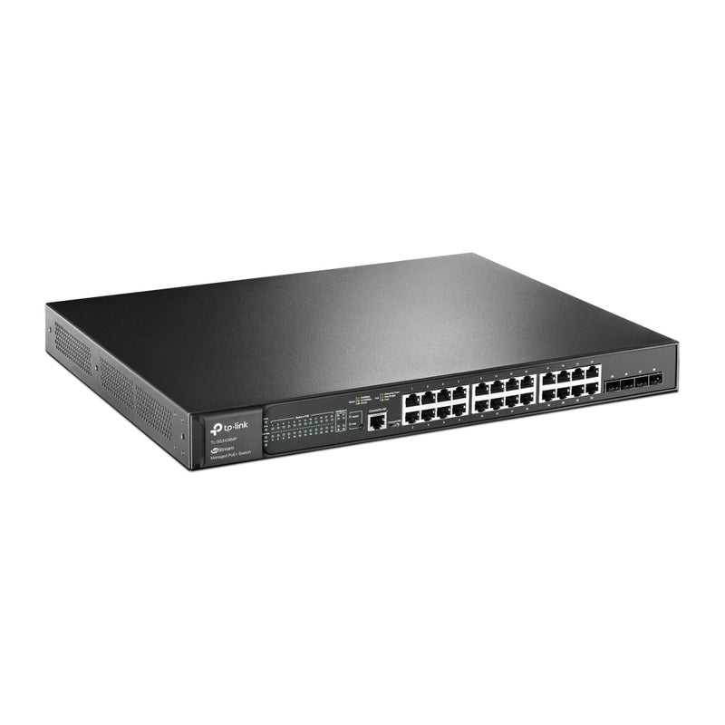TP-Link 28-Port Switch – Gigabit, 24 PoE+ Anschlüsse