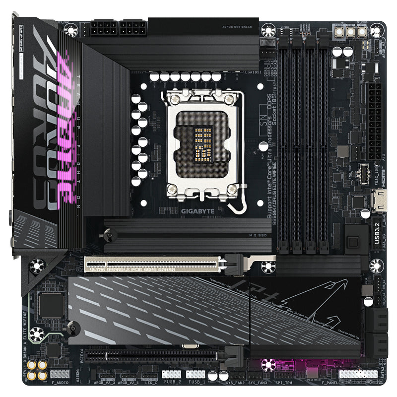 Gigabyte Micro ATX Motherboard – Wi-Fi 6E, USB-C, Bluetooth