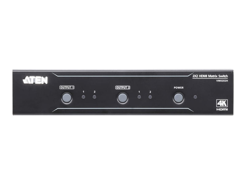 Aten HDMI Matrix Switch – 4K-Auflösung, 2 Eingänge/2 Ausgänge