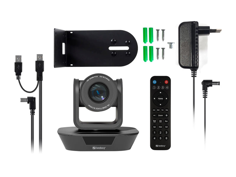 Sandberg ConfCam PTZ Webcam – 1080p, motorbetrieben