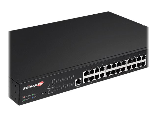 Edimax 24-Port Gigabit Switch – PoE+ für Überwachung, 10GbE Uplinks