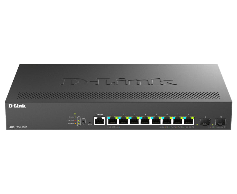 D-Link Netzwerk-Switch – 8 Ports, PoE+ für schnelle Verbindungen