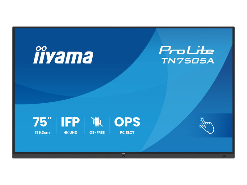 Iiyama 75" Touchscreen-Display – 4K UHD, interaktiv