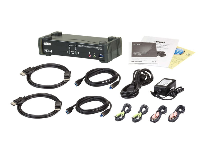 Aten 2-Port KVMP-Switch – 4K-Display, USB 3.0