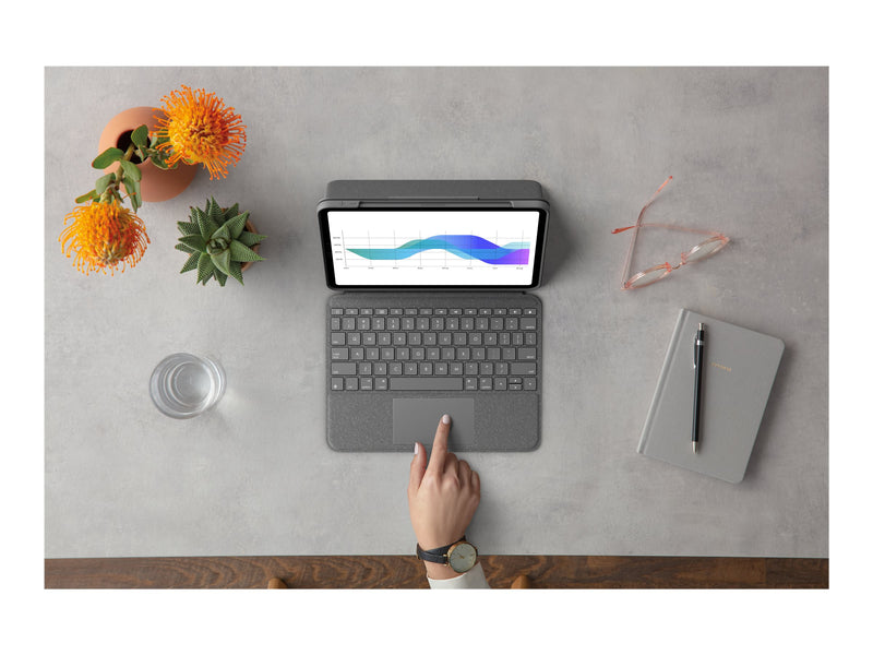 Logitech Folio Touch für iPad Air – Tastatur & Trackpad, schützendes Case