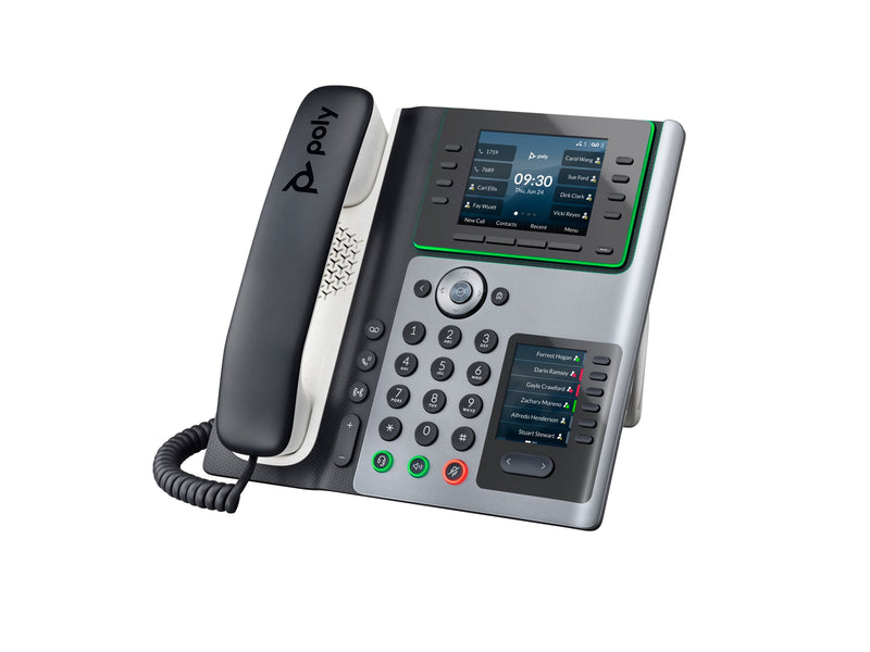 HP Poly Edge E450 IP-Telefon – Zwei Displays, 14 Leitungstasten