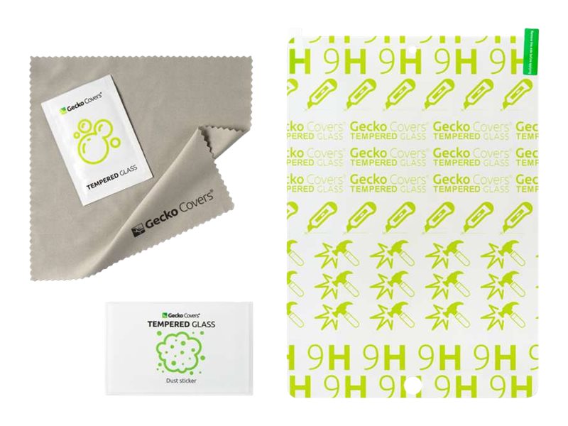 Gecko Covers Tablet-Schutz – Gehärtetes Glas, kratzfest