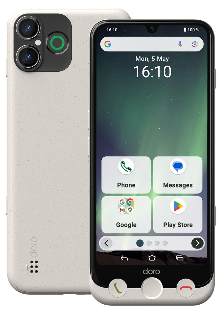Doro Aurora A30 Smartphone – Einfach zu bedienen, inkl. Wireless Charger