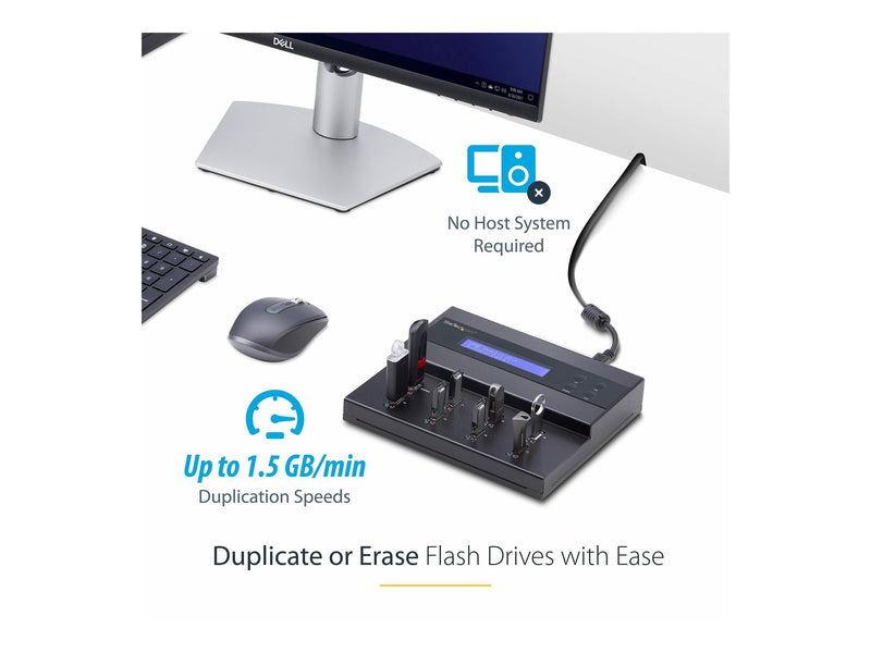 StarTech USB-Duplizierer – 1:7 für USB-Sticks, eigenständig